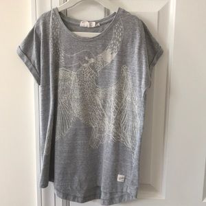 Girls Cute Swan Grey Shirt